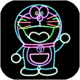 drawing cartoons and playing icon