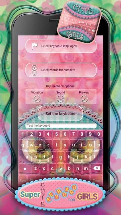 Super Cute Keyboard for Girls screenshot 5