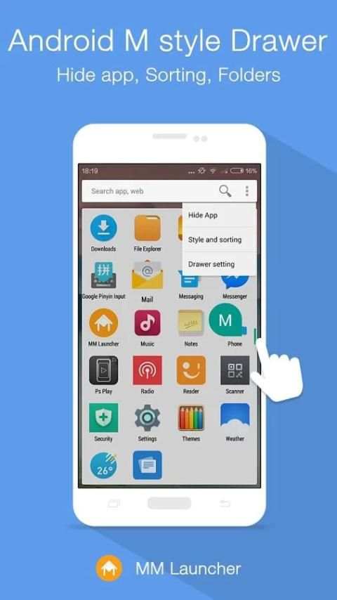 MM Launcher - Android M Launch स्क्रीनशॉट 7