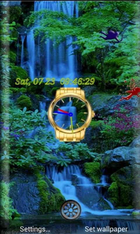 Liveclock Waterfall WP screenshot 1