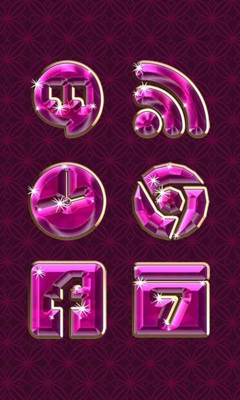 Solo Launcher Pink Ruby screenshot 2
