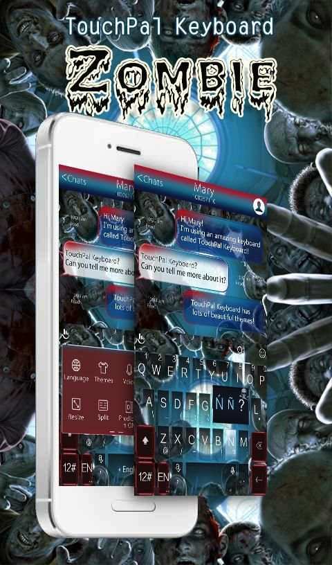 TouchPal Zombie Keyboard Theme screenshot 1