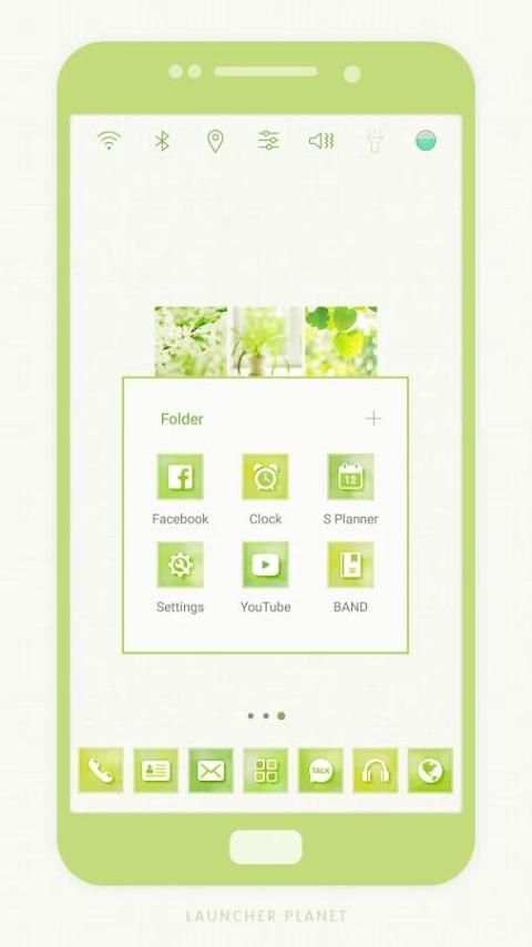 Spring Greenery Launcher theme скриншот 3