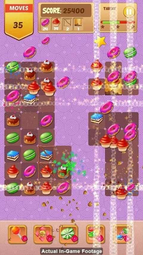 Candy Cake Match 3 Game 1 تصوير الشاشة