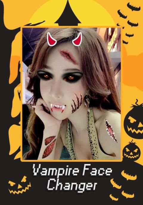Vampire Face Halloween Makeup screenshot 3