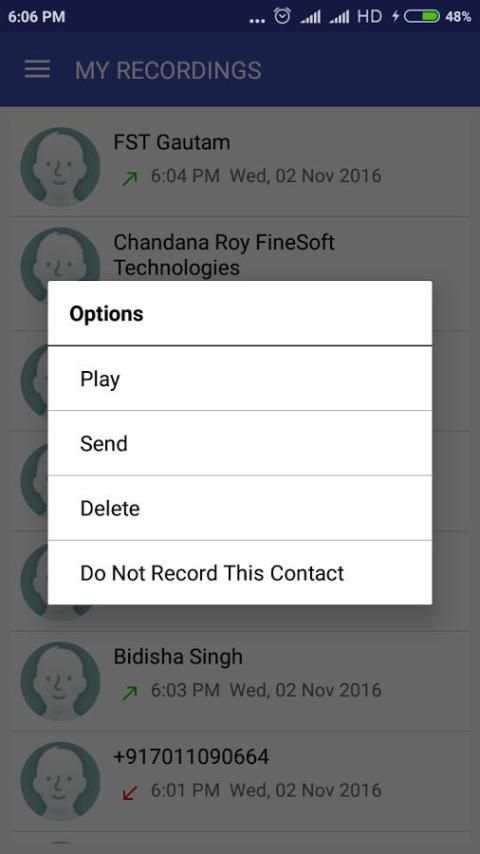 Auto Call Recorder स्क्रीनशॉट 3