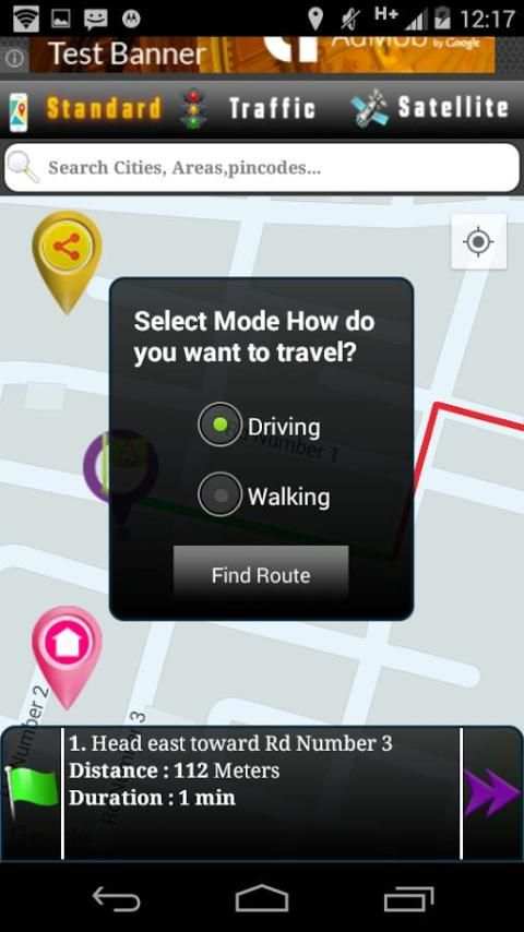 Driving Route Finder स्क्रीनशॉट 5