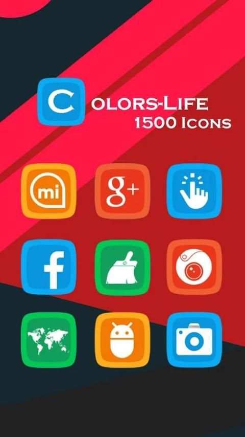 Colors Life Icon Pack | Theme 4 تصوير الشاشة
