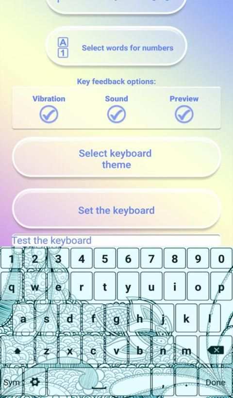 Sketch Keyboard with Emoticons screenshot 1