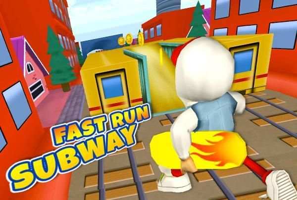 3D Kids Train Rush Run Dash скриншот 3