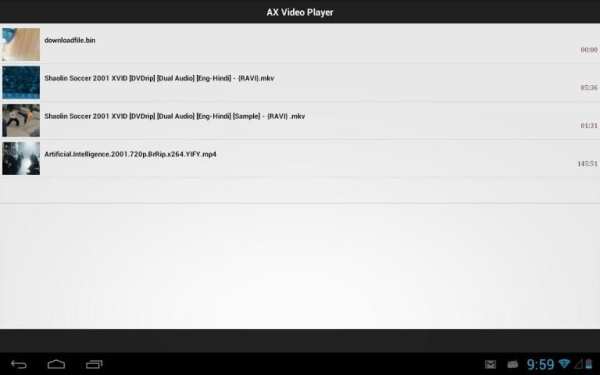 AX Video Player स्क्रीनशॉट 3