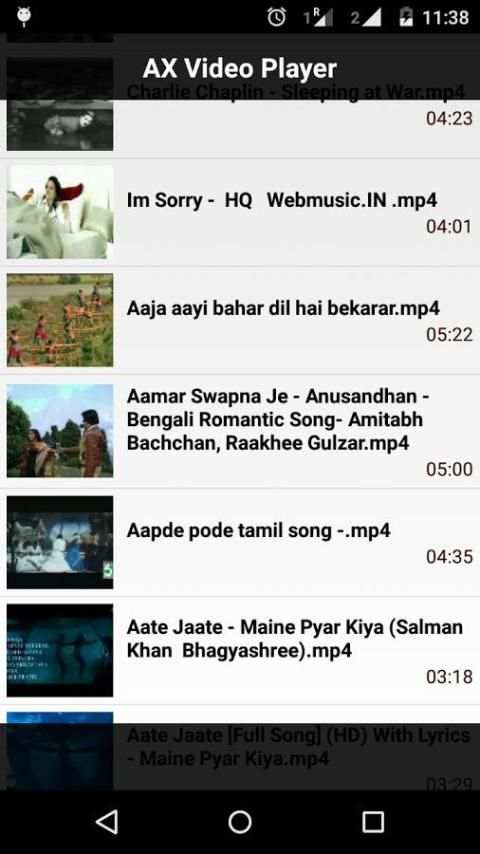 AX Video Player स्क्रीनशॉट 1
