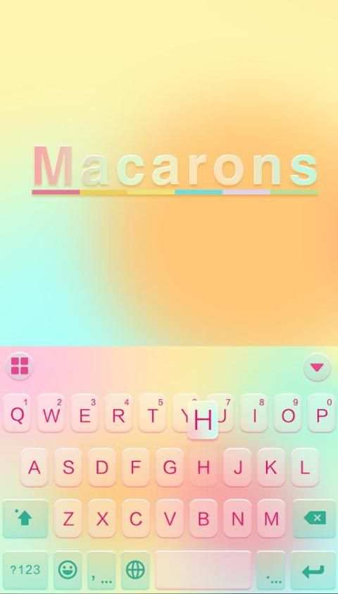 Macarons Emoji Keyboard Theme screenshot 4