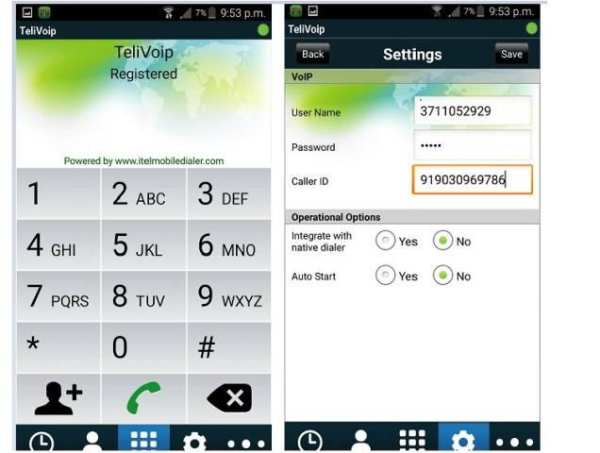 Telivoip Green Dailer 1 تصوير الشاشة