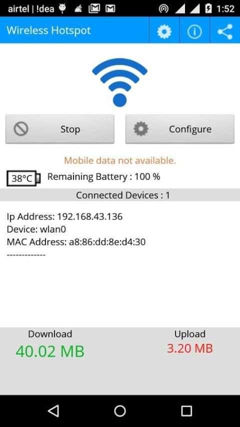Portable Wireless hotspot 4 تصوير الشاشة