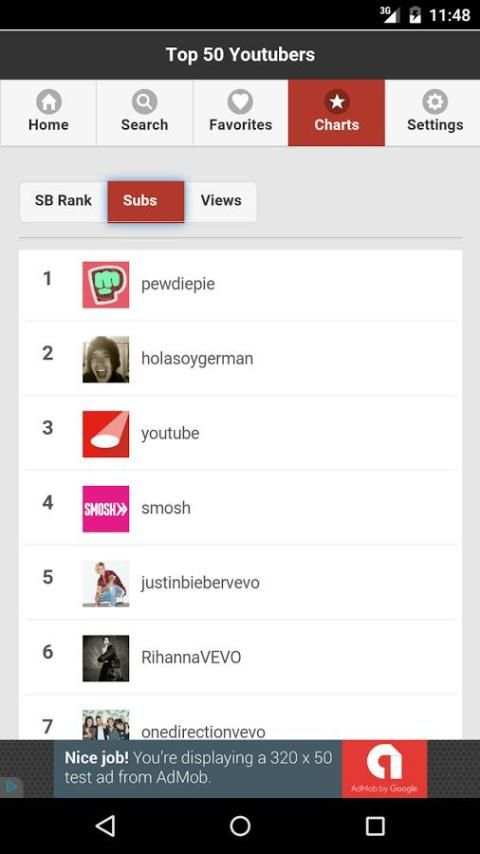 Social Blade Statistics App screenshot 4