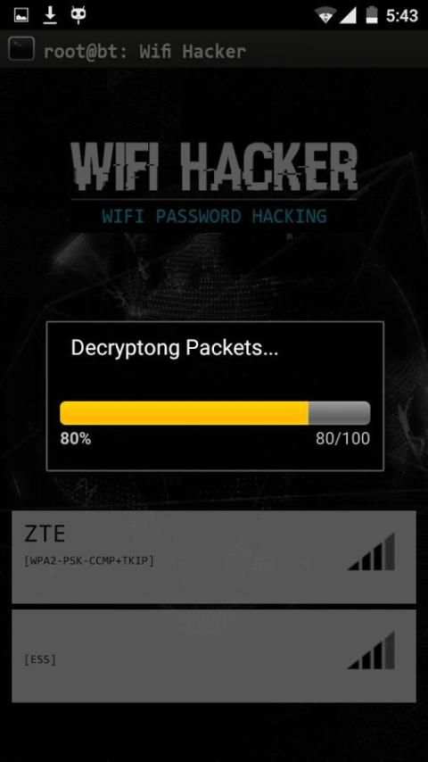 WiFi Password Hacking Prank 2 تصوير الشاشة