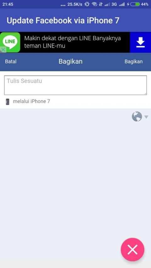 Update Facebook via iPhone 7 screenshot 2
