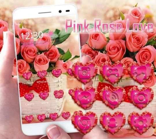 Bunga mawar valentine tema screenshot 3