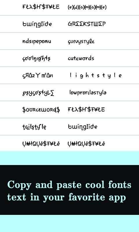 Font Keren Untuk Whatsapp & SMS screenshot 2