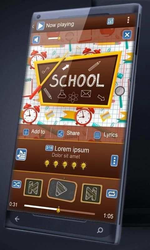 School PlayerPro Skin screenshot 4