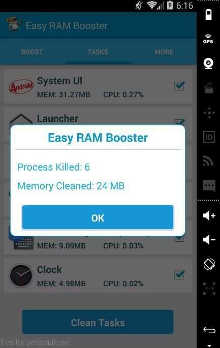 Smart RAM Booster 2016 screenshot 4