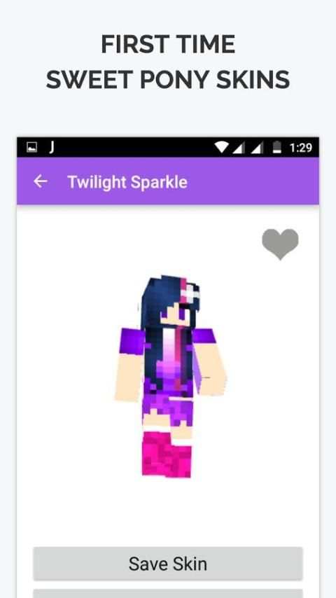 Sweet Pony Skin for Minecraft screenshot 4