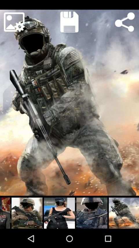 Army Photo Suit 4 تصوير الشاشة
