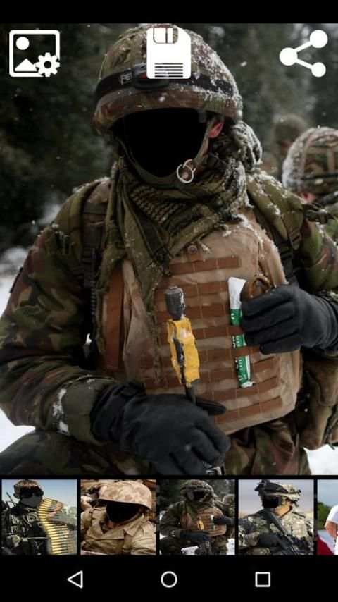 Army Photo Suit 7 تصوير الشاشة