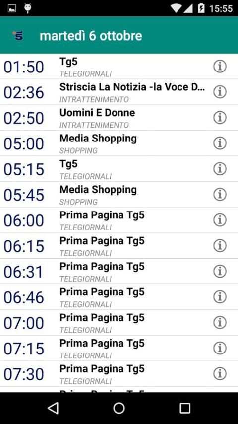 Wid Tv Lite - Guida TV Widget screenshot 6