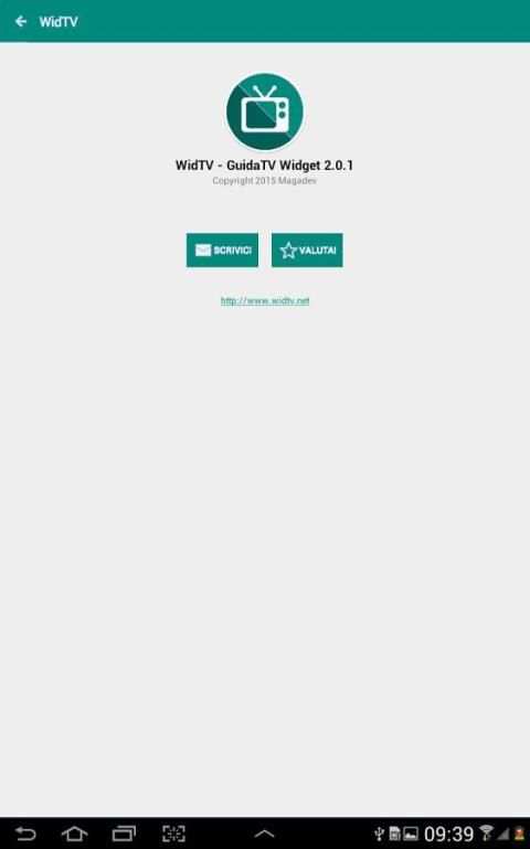 Wid Tv Lite - Guida TV Widget screenshot 1