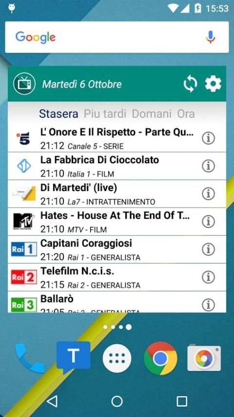 Wid Tv Lite - Guida TV Widget screenshot 9