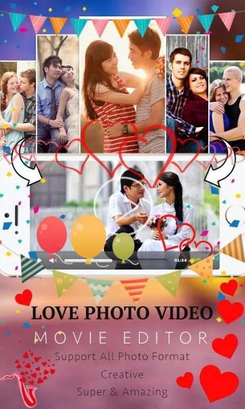 Love Video Maker with Music स्क्रीनशॉट 4