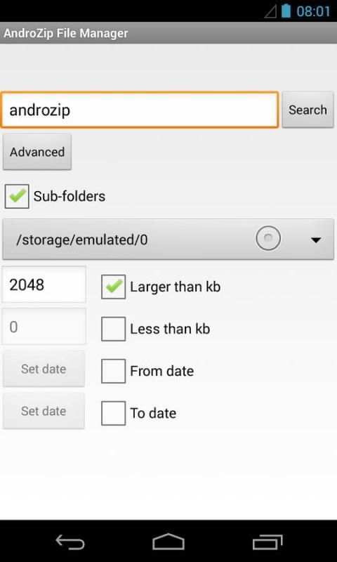 AndroZip™ FREE File Manager 3 تصوير الشاشة
