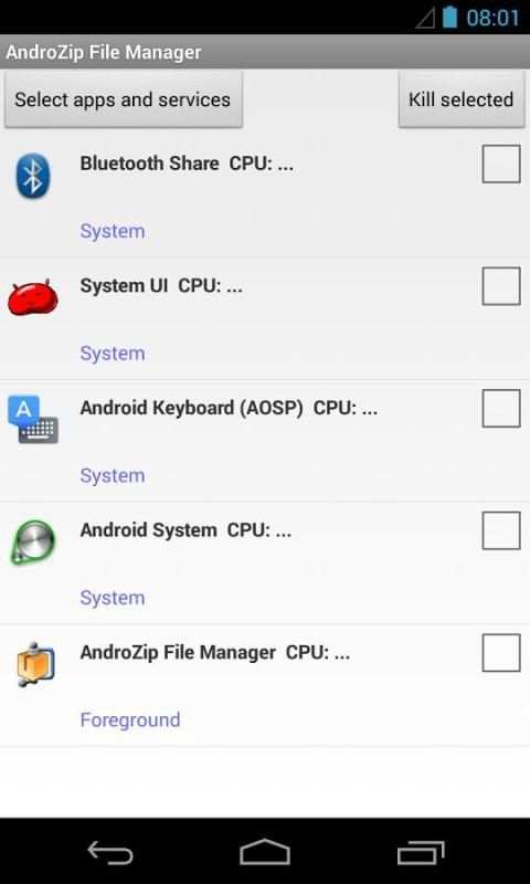 AndroZip™ FREE File Manager 2 تصوير الشاشة
