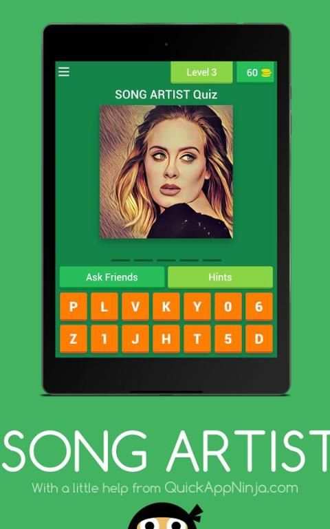 SONG Artist QUIZ screenshot 2