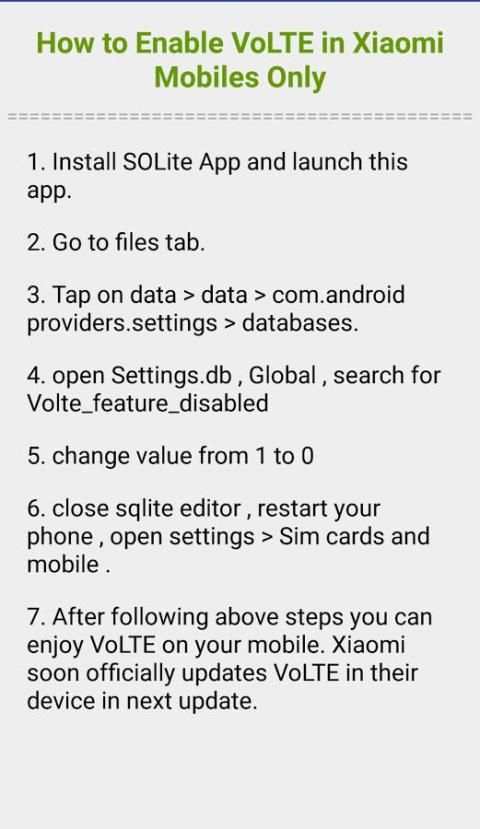 VoLTE checker скриншот 1