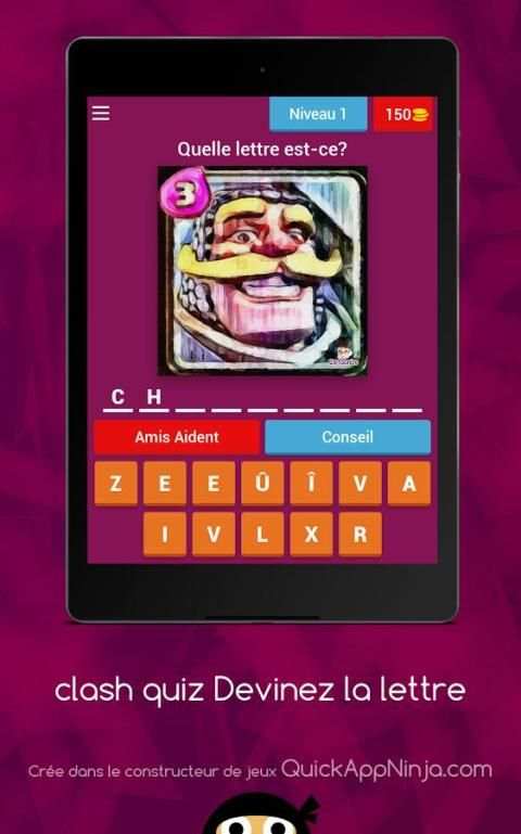 Deviner la lettre Clash Quiz скриншот 4