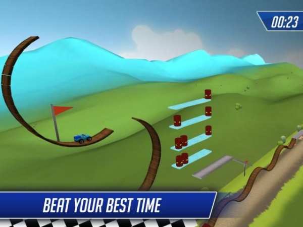 Monster Car:Crazy Stunt Racing screenshot 2