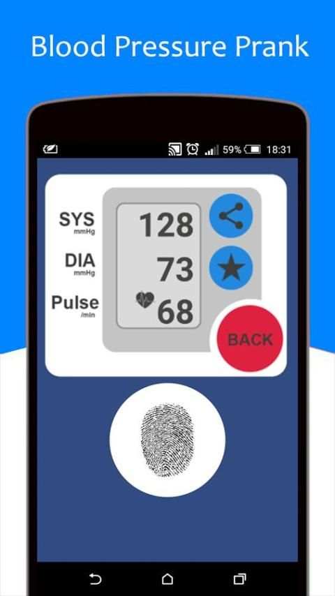 Finger Blood Pressure BP Prank screenshot 1
