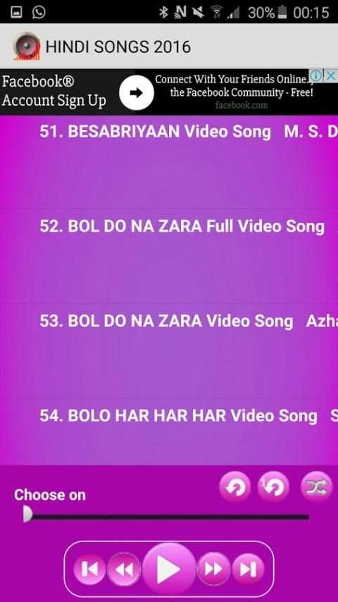 top 100 hindi songs 2016 MP3 स्क्रीनशॉट 1