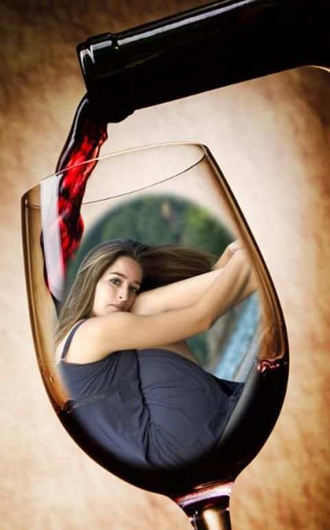 Wine Glass Photo Frame 4 تصوير الشاشة