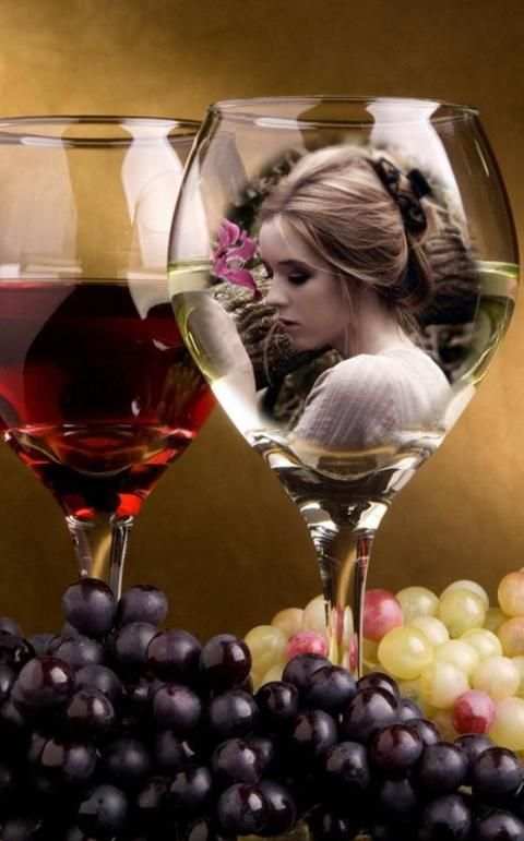 Wine Glass Photo Frame 3 تصوير الشاشة