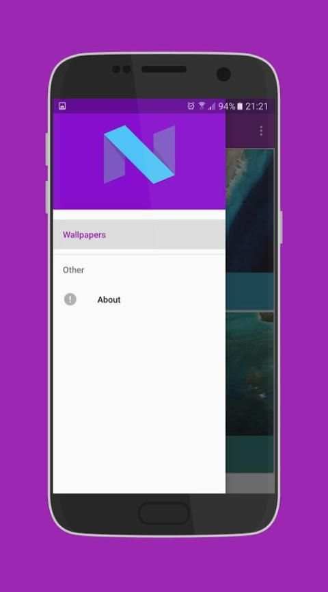 Nougat Wallpapers 3 تصوير الشاشة