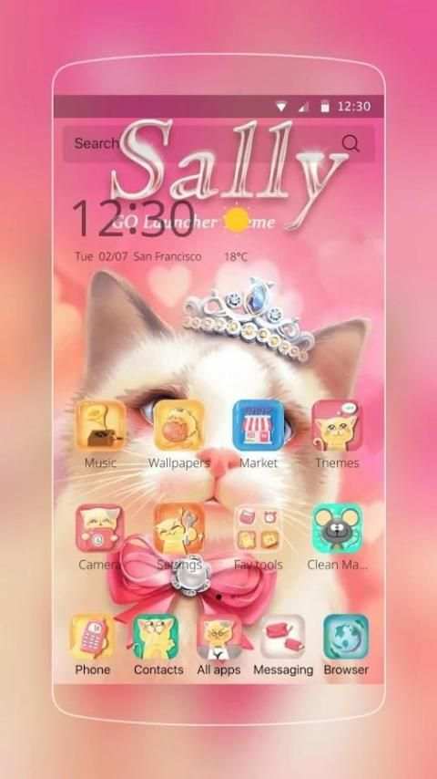 Princess Kitty Theme screenshot 3