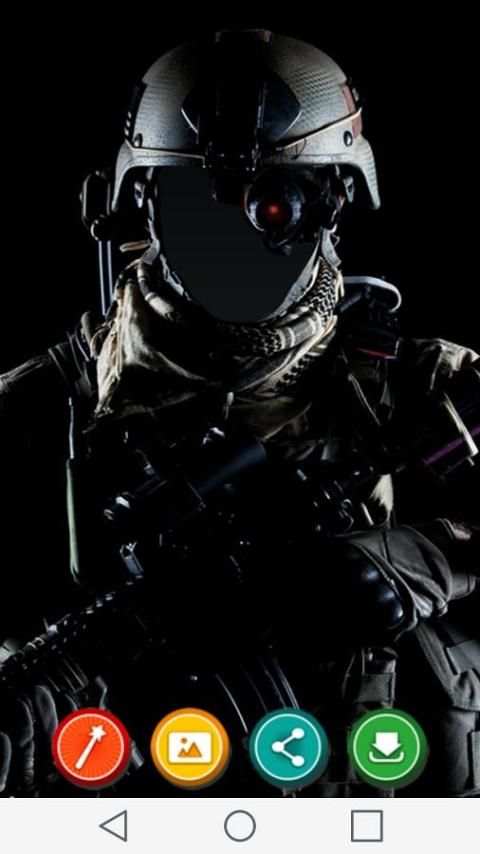 Tentara foto jas screenshot 3