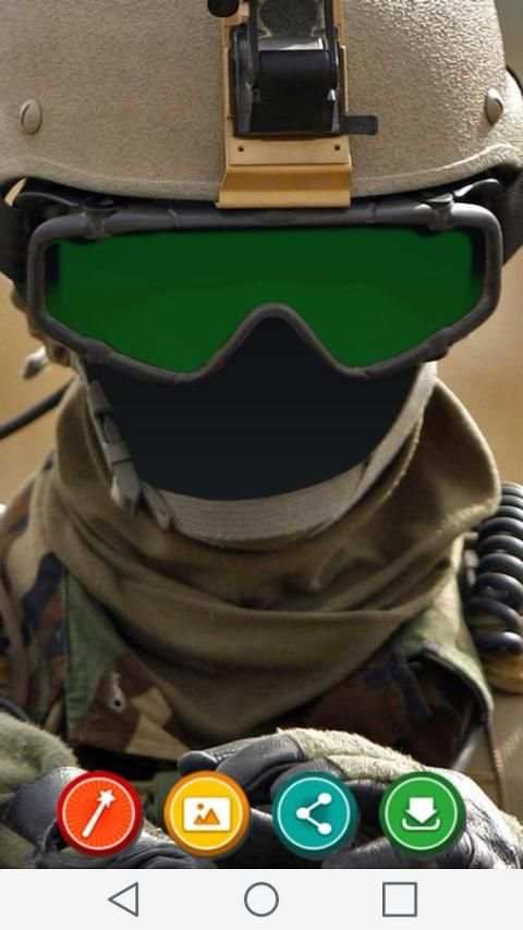Tentara foto jas screenshot 2