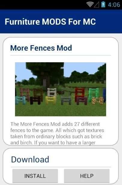 Furniture MODS For MC 2 تصوير الشاشة