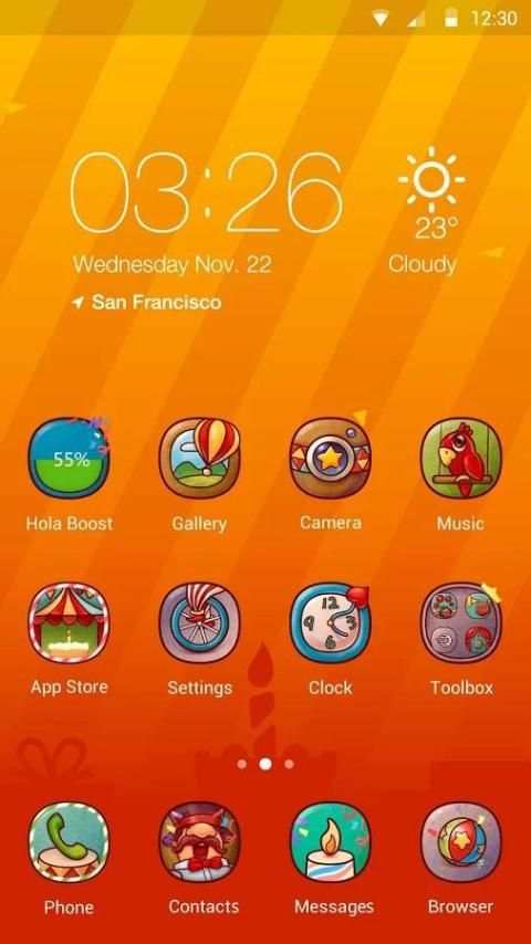 Hola Day Hola Launcher Theme screenshot 3