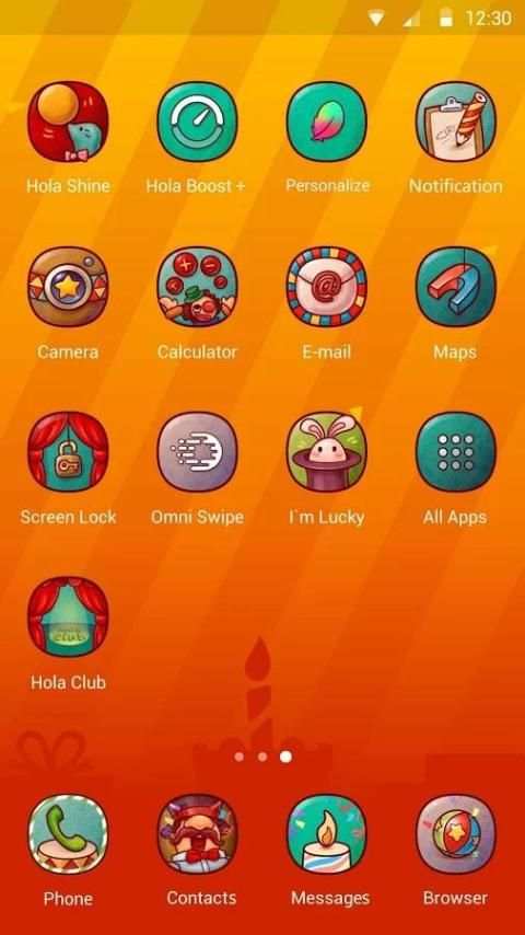 Hola Day Hola Launcher Theme screenshot 2